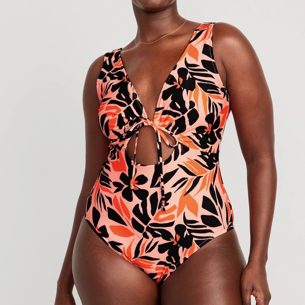 Cut out from one piece swimsuit…